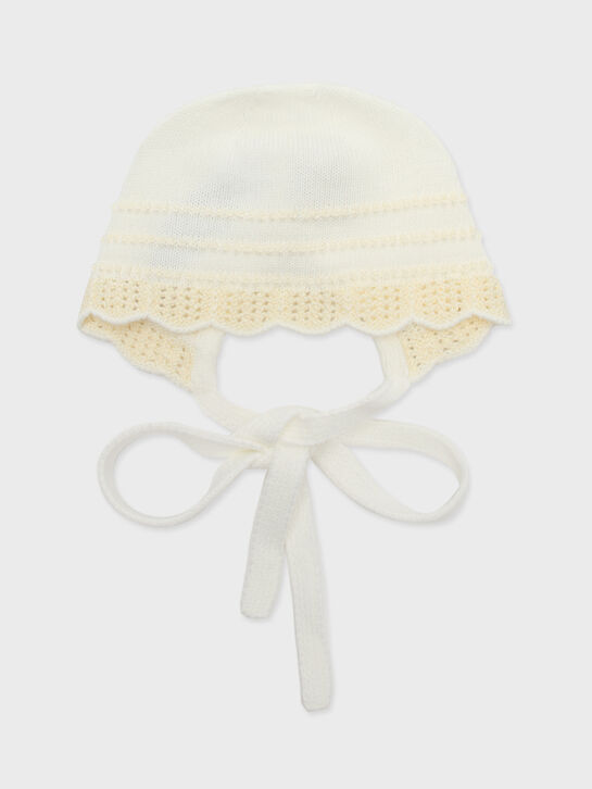 Чепчик с кружевной тесьмой, кремовый Paz Rodriguez , арт.  | Фото 1