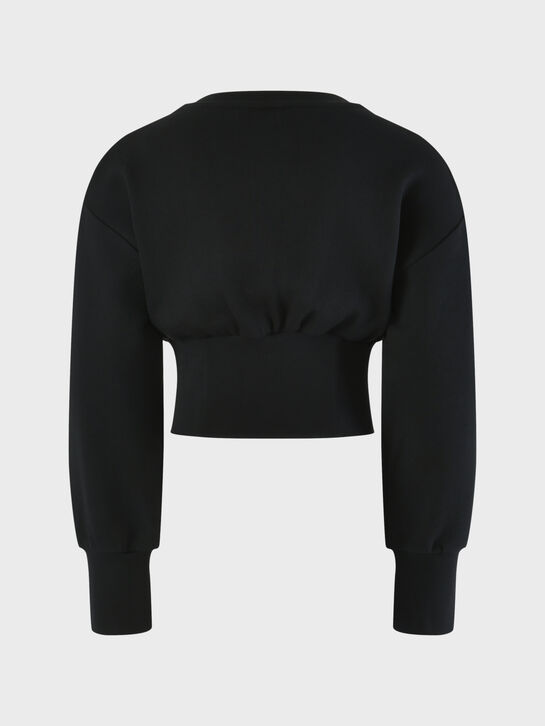 Свитшот укороченный, черный Patrizia Pepe , арт.  | Фото 3