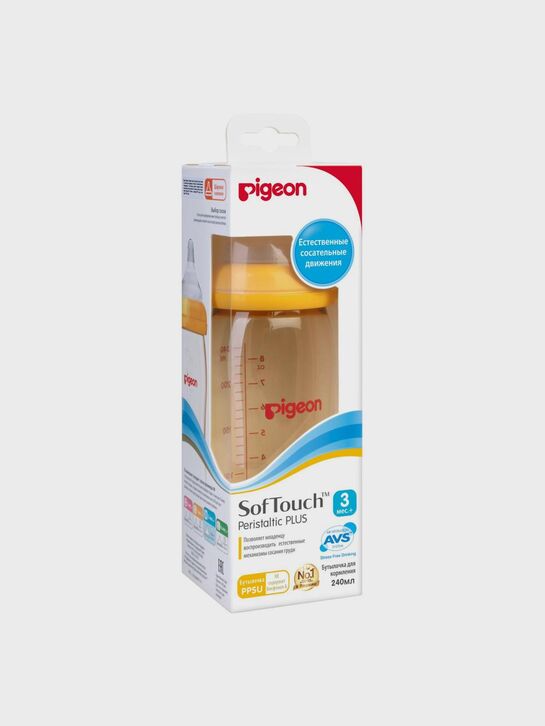 Бутылка Soft Touch Перистальтик Плюс PPSU, 240 мл Pigeon , арт.  | Фото 11