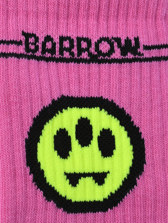 Носки розовые с неоновым лого Barrow , арт.  | Фото 2