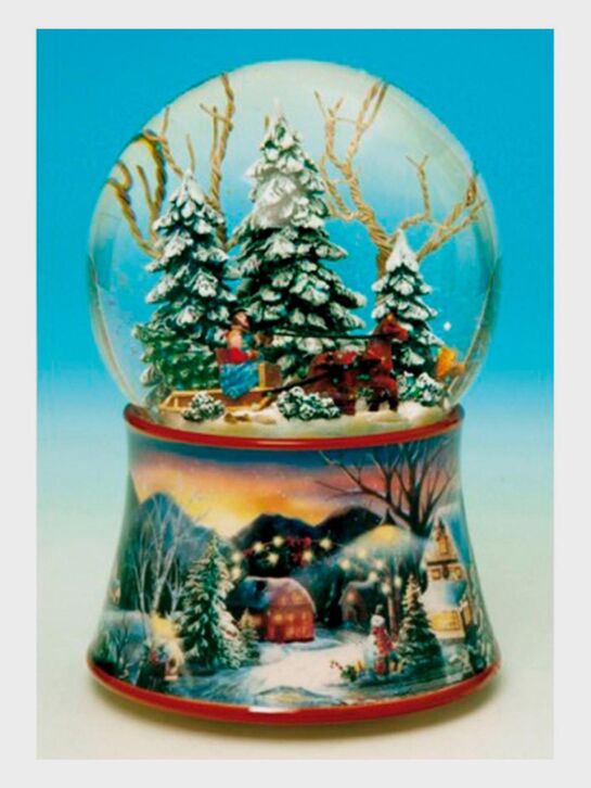 Снежный шар &quot;Зимний лес&quot; Musicboxworld , арт.  | Фото 2