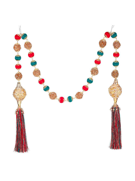 Гирлянда с золотистыми элементами и разноцветными кисточками, 90 см Goodwill , арт.  | Фото 1