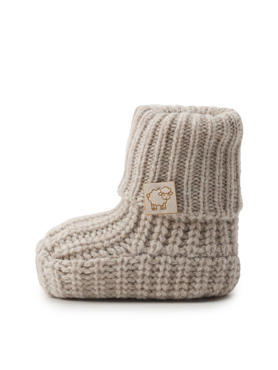 Пинетки вязаные, бежевые Maglificio di Verona , арт.  | Фото 1