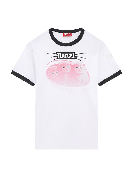 Футболка с принтом &quot;котики&quot; Diesel , арт.  | Фото 1