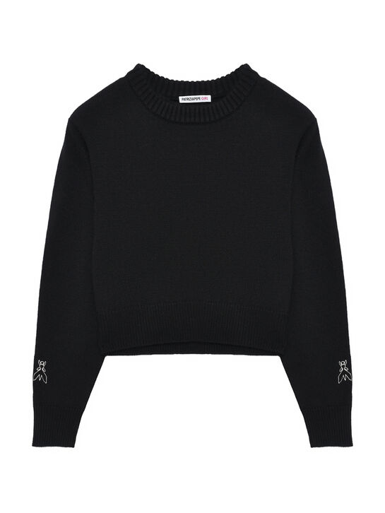 Джемпер с лого на спине, черный Patrizia Pepe , арт.  | Фото 1