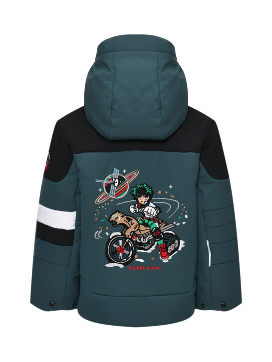 Куртка с черными вставками, зеленая Poivre Blanc , арт.  | Фото 2