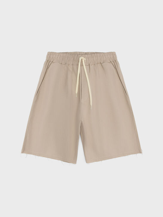 Бермуды с поясом на резинке, бежевые Disclaimer , арт.  | Фото 1