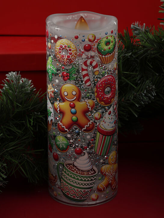 Светодиодная свеча водяная 8×8×20,5 см Timstor , арт.  | Фото 5