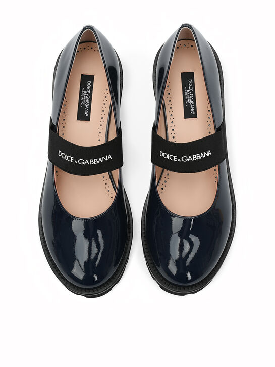Туфли лаковые, синие Dolce&Gabbana , арт.  | Фото 3