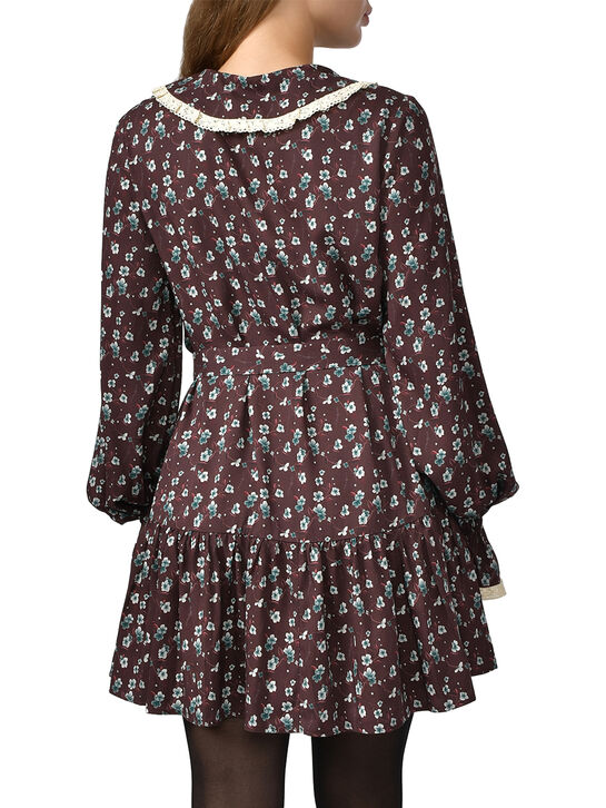 Платье с рюшами, бордовое Dan Maralex , арт.  | Фото 4