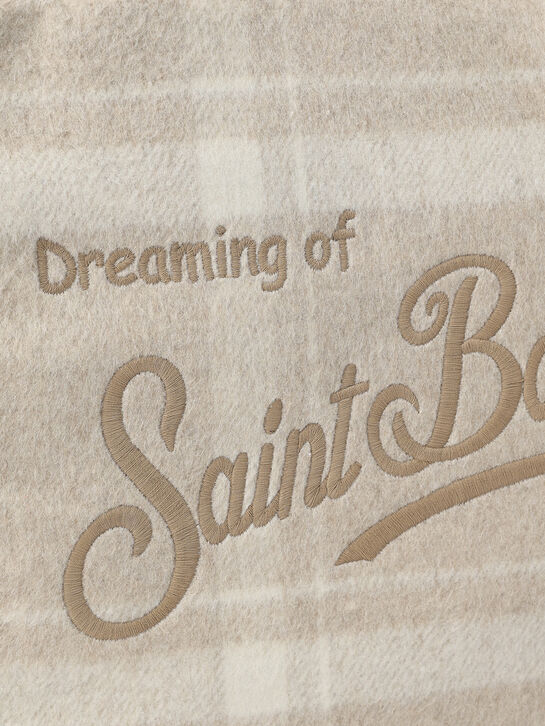 Сумка в клетку тартан с лого  Saint Barth , арт.  | Фото 4