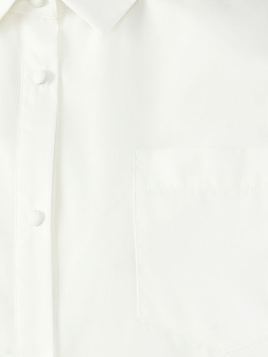 Платье-рубашка с разрезом на спине, белое Patrizia Pepe , арт.  | Фото 4