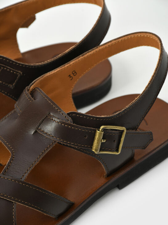 Босоножки классические, коричневые Gallucci , арт.  | Фото 7