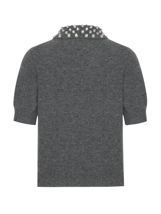 Джемпер-поло, серый Blumarine , арт.  | Фото 6