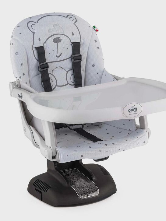 Стульчик-бустер IDEA, группа 0,5/3, дизайн Тедди, серый CAM , арт.  | Фото 1