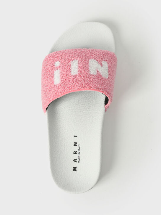 Шлепанцы махровые, белый лого MARNI , арт.  | Фото 6