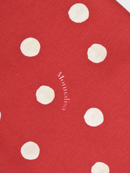 Леггинсы в горошек, красные Monnalisa , арт.  | Фото 3