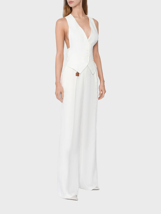 Жилет однобортный, белый Elisabetta Franchi , арт.  | Фото 2