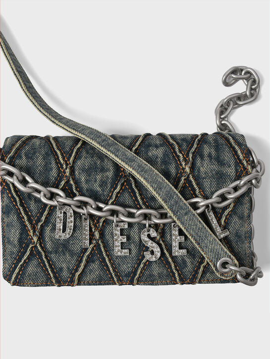 Сумка-клатч джинсовая на цепочке, синяя Diesel , арт.  | Фото 10