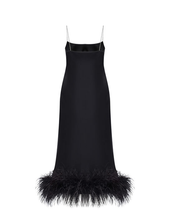 Платье-комбинация с декором из перьев ALINE , арт.  | Фото 6