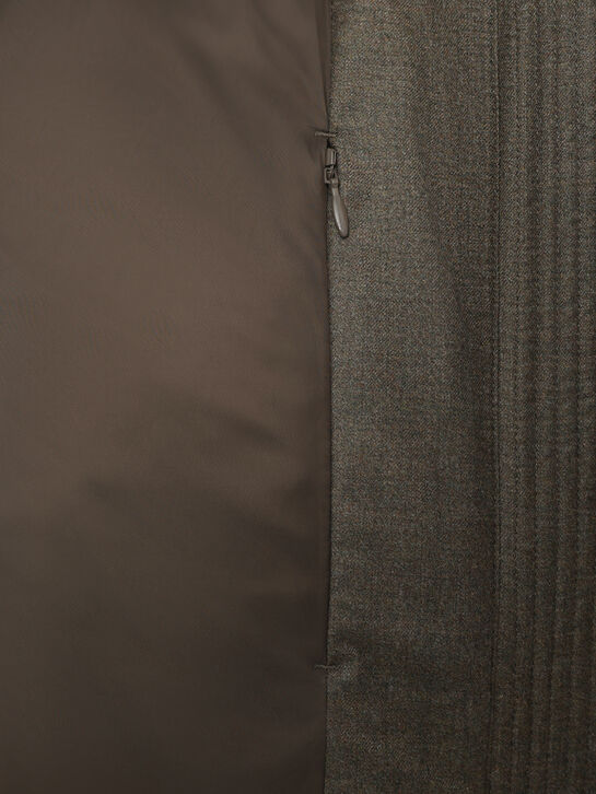 Куртка с укороченным кроем и воротником из соболя Yves Salomon , арт.  | Фото 14