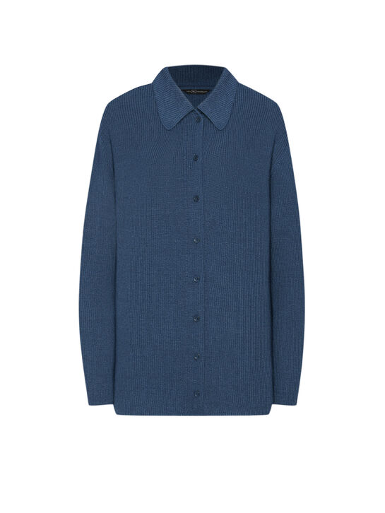 Кардиган с отложным воротником, синий Dan Maralex , арт.  | Фото 1