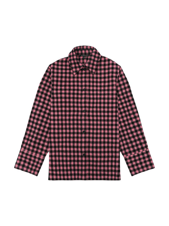 Рубашка в клетку, розовая Dan Maralex , арт.  | Фото 1