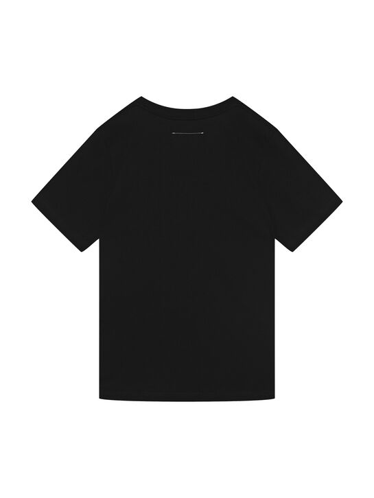 Футболка с белым лого, черная MM6 , арт.  | Фото 2