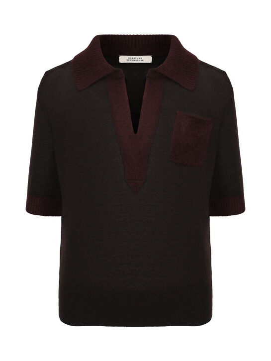 Джемпер из шерсти, темно-коричневый Dorothee Schumacher , арт.  | Фото 1