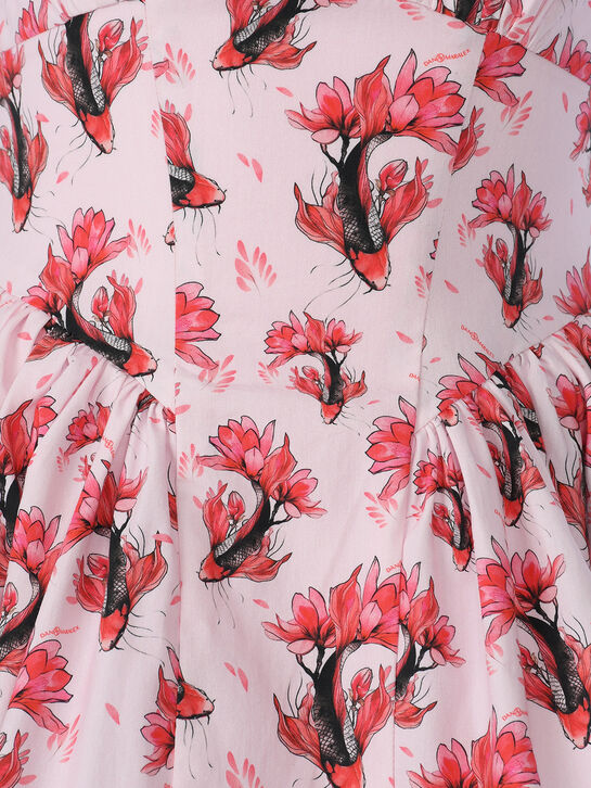 Платье с принтом &quot;рыбки&quot;, розовое Dan Maralex , арт.  | Фото 3