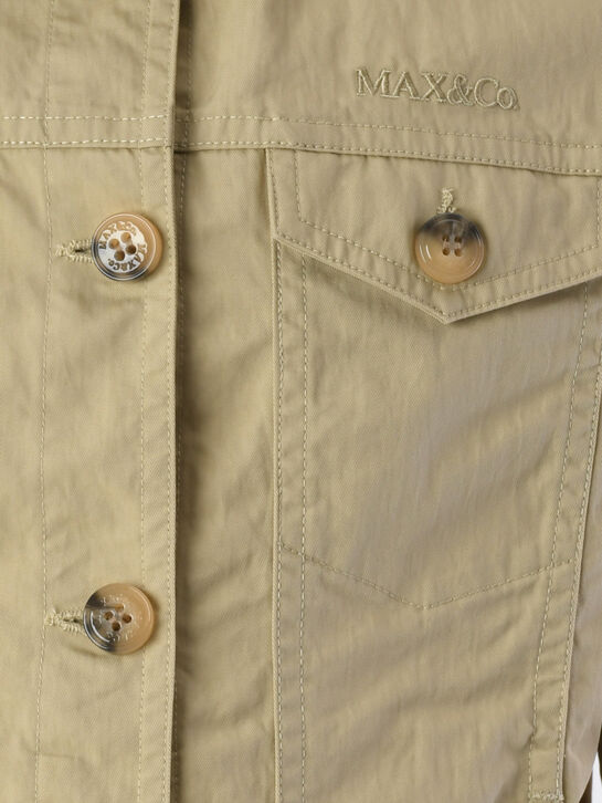 Куртка с нагрудными карманами, бежевая Max&Co , арт.  | Фото 3