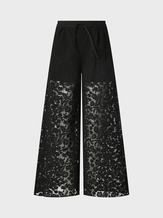 Брюки широкие с кружевом Ermanno Scervino , арт.  | Фото 1
