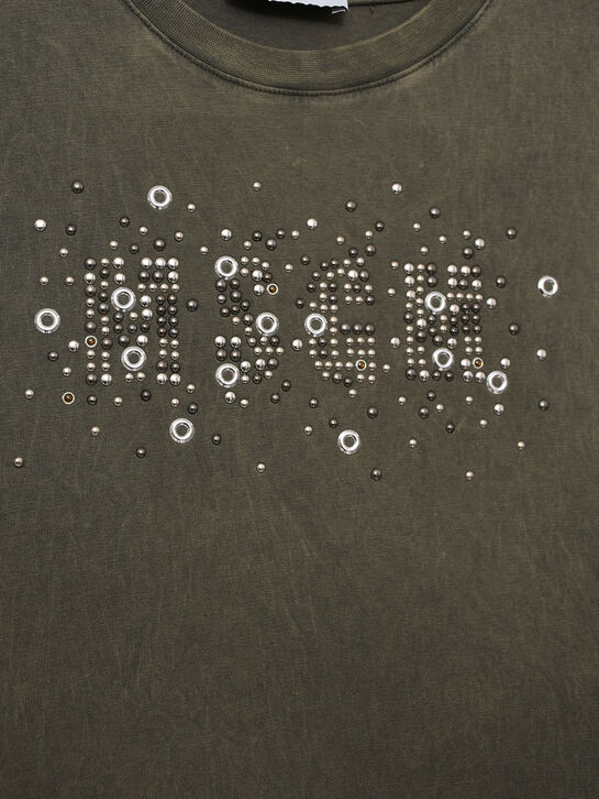 Футболка с лого, серая MSGM , арт.  | Фото 3