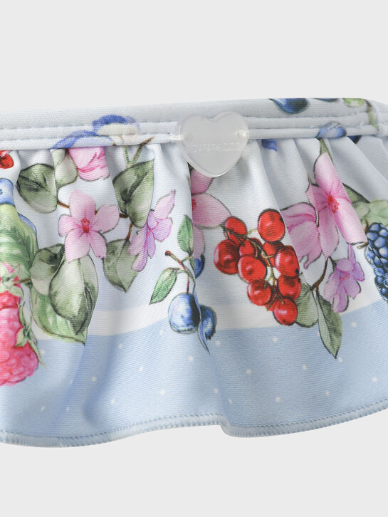 Купальник с рюшами, голубой Monnalisa , арт.  | Фото 4