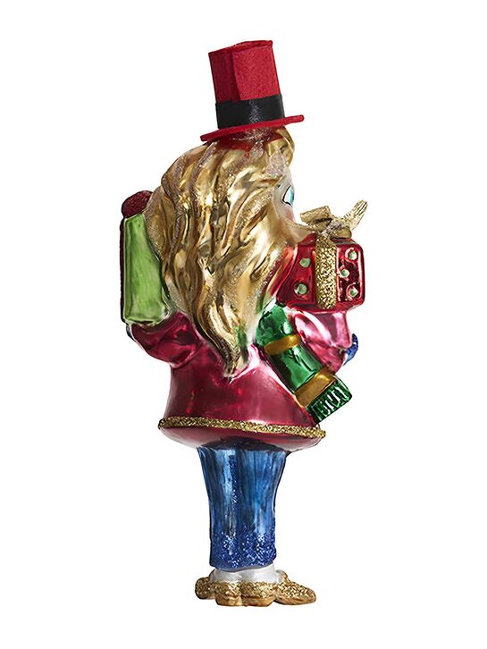 Подвеска Лошадь &quot;Джентльмен с подарками&quot; (стекло) 7х5х16 см Holiday Classics , арт.  | Фото 2