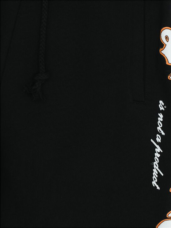Бермуды с логотипом на штанине, черные Disclaimer , арт.  | Фото 3