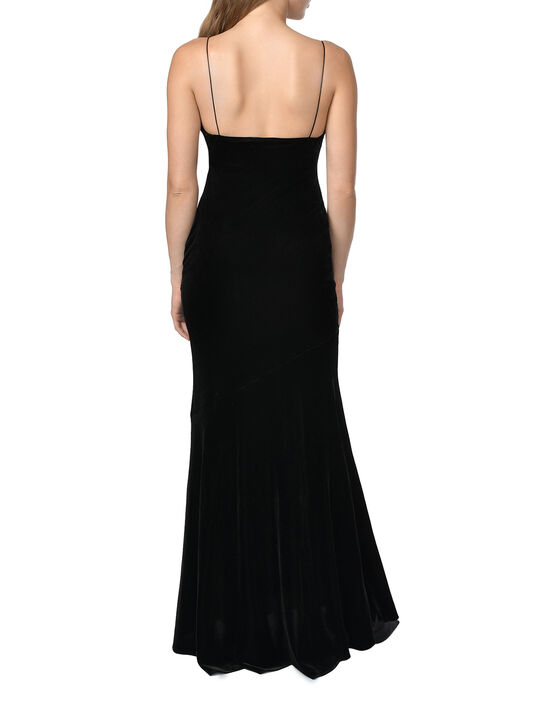 Платье-комбинация макси из бархата ALINE , арт.  | Фото 4