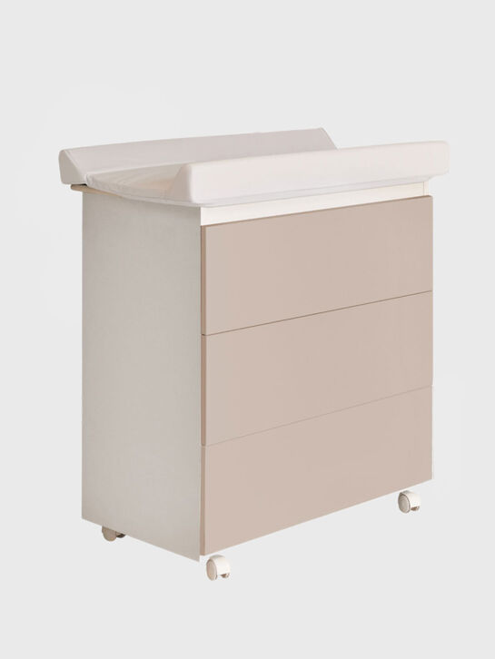 Пеленальный комод Lunetta Ovale, белый/шоколад ITALBABY , арт.  | Фото 1