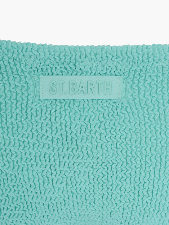 Купальник из жатой ткани, бирюзовый Saint Barth , арт.  | Фото 6