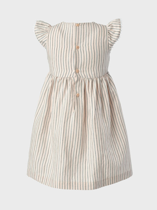 Платье с рукавами-крылышками в полоску IL Gufo , арт.  | Фото 2