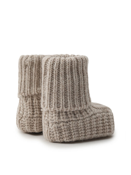 Пинетки вязаные, бежевые Maglificio di Verona , арт.  | Фото 3