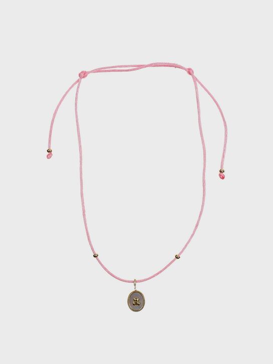 Чокер из шелковой нити с подвеской из латуни и перламутром I Love Cameo , арт.  | Фото 1