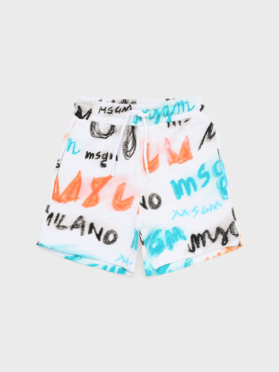 Бермуды с разноцветным лого MSGM , арт.  | Фото 1