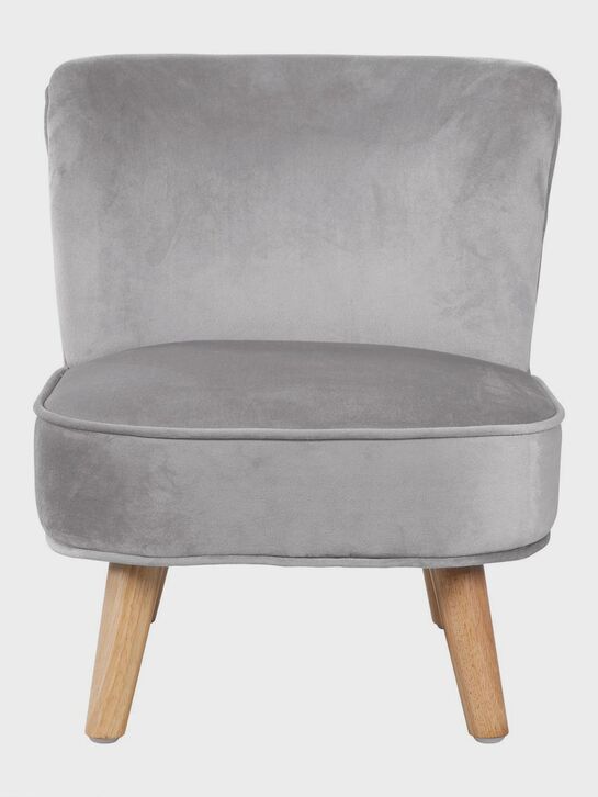 Детское велюровое кресло Lil Sofa, серый Roba , арт.  | Фото 4