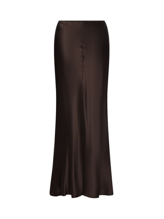 Юбка из шелка, коричневая Dorothee Schumacher , арт.  | Фото 5