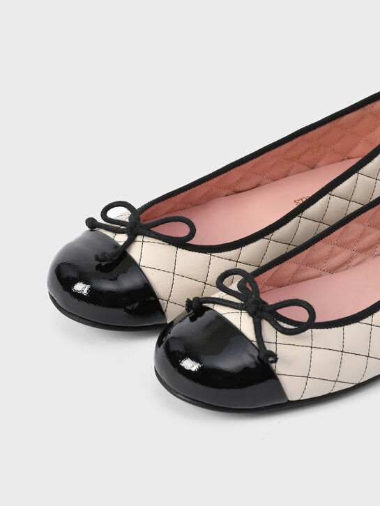 Балетки стеганые с черной отделкой Pretty Ballerinas , арт.  | Фото 6