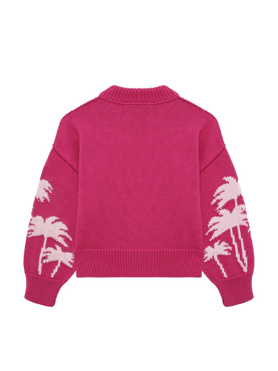 Джемпер с декором &quot;пальмы&quot;, фуксия Palm Angels , арт.  | Фото 2