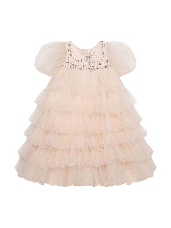 Платье с рукавами-фонариками, розовое Maison Ava , арт.  | Фото 1