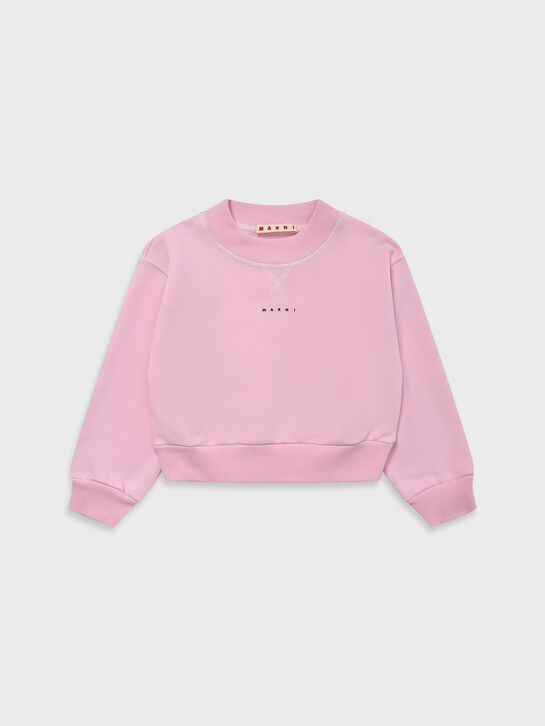 Свитшот укороченный, розовый MARNI , арт.  | Фото 1