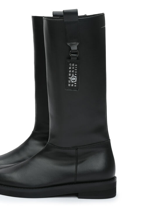 Сапоги с белым лого, черные MM6 , арт.  | Фото 6